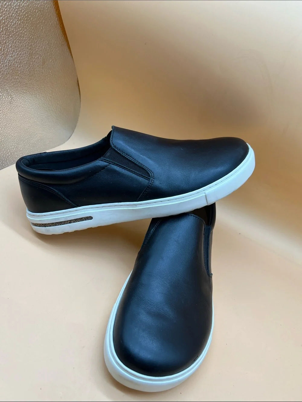 Birkenstock Oswego Black Natural Leather - Size.   43 USA 10